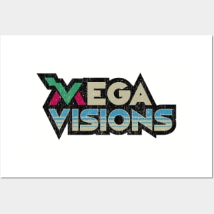 Mega Visions Magazine vintage logo Posters and Art